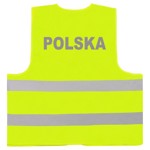 UNIWERSALNA KAMIZELKA ODBLASKOWA NAPIS POLSKA 3XL