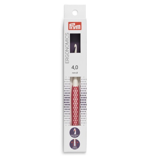 Szydełko Prym Ergonomics 4 mm x 16 cm różowe