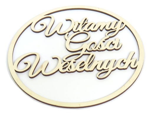 KOŁO do ŁAPACZA SNÓW Witamy Gości Weselnych DV72