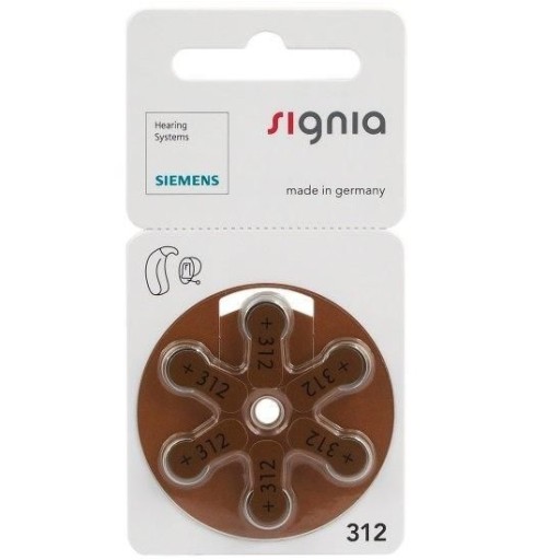 60szt. SIEMENS 312 BATERIE BATERIA DO APARATÓW SŁUCHOWYCH Made in Germany