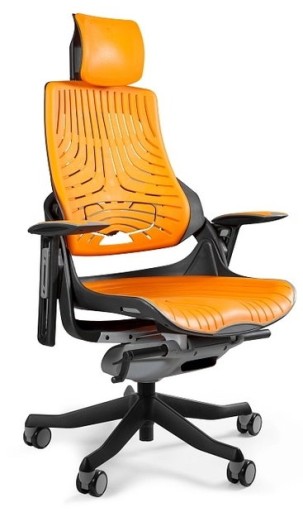 Fotel ergonomiczny Wau Unique czarny mango elastomer