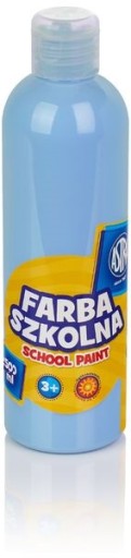 Farba szkolna ASTRA plakatowa 500 ml błękitna
