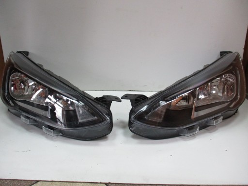 Фара фары передние ford focus mk4 черное led1 - фото