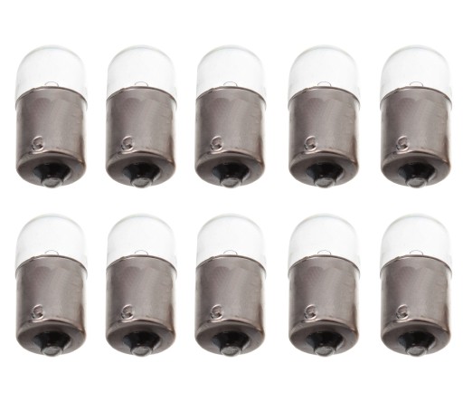 Лампочка 12v 10w ba15s g18 белый фара задняя 10 штук1 - фото
