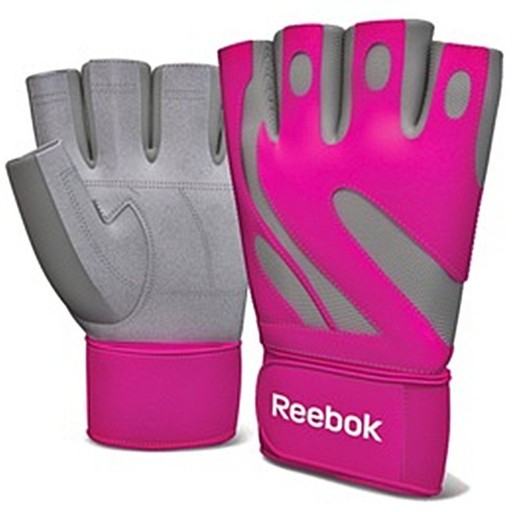 Тренувальні рукавички Reebok розмір XL троянди та фіолетові