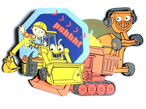 ДИТЯЧА ПРИКРАСА З ПІНОПЛАТНОГО БОБ БУДІВЕЛЬНИК 3 ШТ.