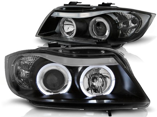 LAMPY ANGEL EYES BMW E90 E91 LED BLINKIER CZARNE LPBM90 za 1549,98 zł z  Skoczów -  - (13333544114)