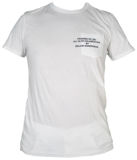 LEE pánske tričko WHITE s krátkym rukávom POCKET TM r38