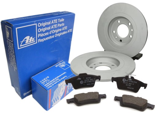 Диски + колодки ATE задний CITROEN C5 III RD TD