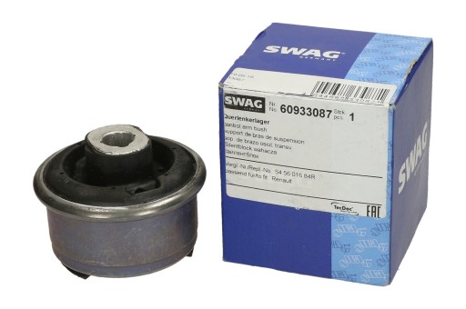 60 93 - ВТУЛКА ВАЖЕЛЯ УПРАВЛІННЯ SWAG RENAULT GRAND SCENIC III