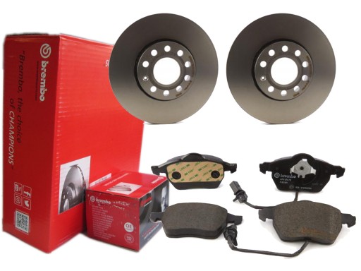 Диски + колодки BREMBO передня AUDI A4 B5 B6 B7 288