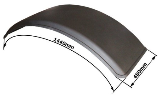 33549 - Бризговики пластиковий 480x1440mm R780 міцний