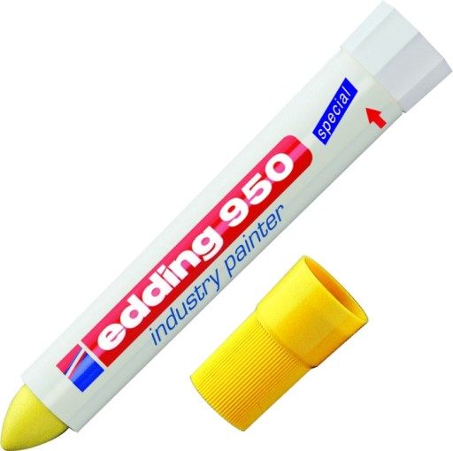 Marker przemysłowy EDDING 950 pasta żółty