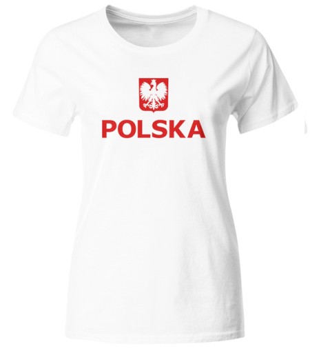 Фанатська футболка Poland, розмір M, біла