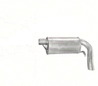 08.399 - Задній глушник Ford Galaxy А. 2,0 95-06R+хомут