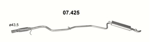 ГЛУШНИК FIAT SEICENTO 07.425