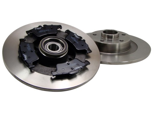 003034 - = ДИСКИ + ЗАДНІ КОЛОДКИ RENAULT LAGUNA III + ПІДШИПНИКИ