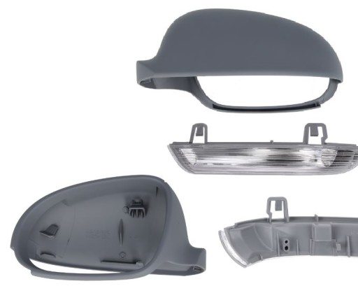 1K0857537 - VW JETTA ЛЕВЫЙ КОРПУС КРЫШКА ЗЕРКАЛА МИГАЛКА L
