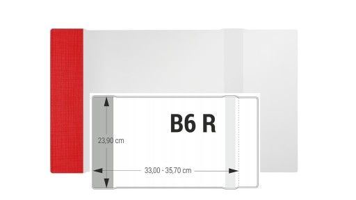 OBAL na knihu B6 nastaviteľný 23,9x33,0 BIURFOL