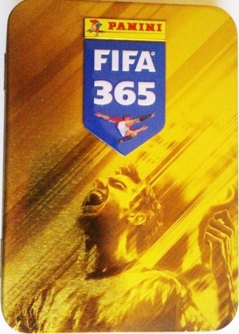 Zdjęcie oferty: Duża puszka na naklejki Panini FIFA 365 - 2019 rok