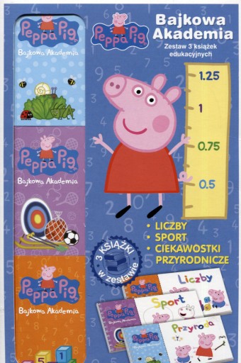 Zdjęcie oferty: S7- PEPPA PIG - BAJKOWA AKADEMIA - zestaw książeczek edukacyjnych