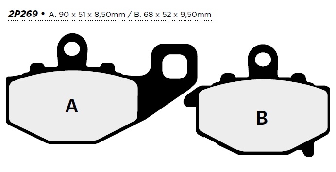 PLAQUETTES FREIN NISSIN 2P269NS