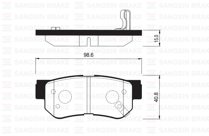 SABOTS DE FREIN HI-Q ARRIÈRE KIA MAGENTIS OPIRUS SPORTAGE photo 2 - milautoparts-fr.ukrlive.com