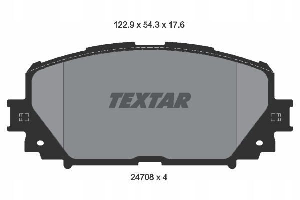 SABOTS DE FREIN TEXTAR AVANT - TOYOTA YARIS II 275MM photo 2 - milautoparts-fr.ukrlive.com