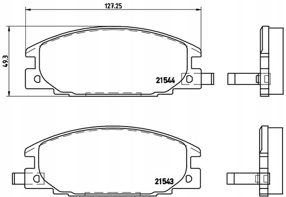 2× BREMBO 09.5577.10 DISQUE DE FREIN + P 59 015 BREMBO SABOTS DE FREIN FREINS ISUZU photo 3 - milautoparts-fr.ukrlive.com