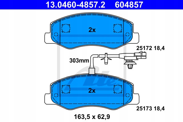 SABOTS DE FREIN ATE ARRIÈRE - RENAULT MASTER 3 AVION BIPLACE photo 2 - milautoparts-fr.ukrlive.com