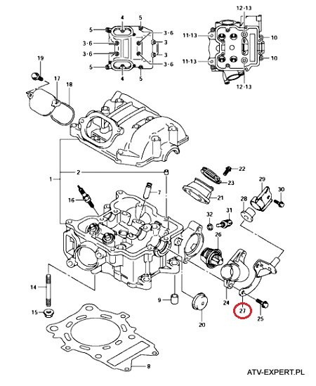 BRACKET MOUNTING CYLINDER HEAD SUZUKI KINGQUAD 700 750 photo 2 - milautoparts-fr.ukrlive.com