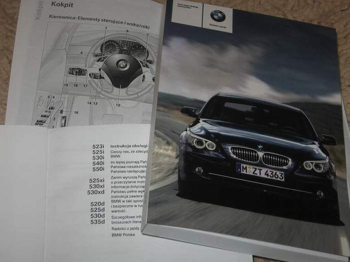 BMW 5 E60 SEDAN E61 UNIVERSEL POLSKA INSTRUCTION DE SERVICE 2007-10 RADIO NAVIGATION photo 1 - milautoparts-fr.ukrlive.com