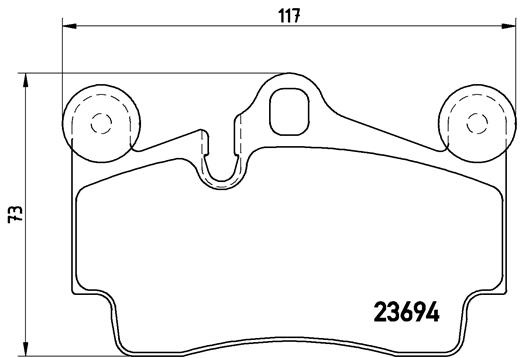 DISCS PADS BREMBO REAR VW TOUAREG 7L photo 3 - milautoparts-fr.ukrlive.com