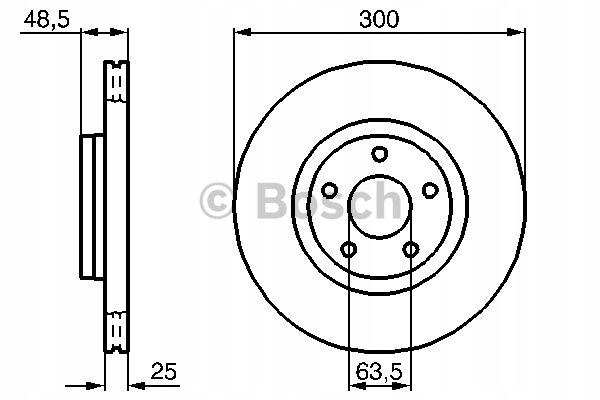 DISQUES SABOTS DE FREIN BOSCH AVANT FORD C-MAX II 300MM photo 2 - milautoparts-fr.ukrlive.com