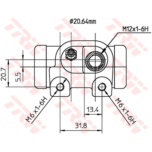 TRW CYLINDER RIGHT RENAULT CLIO I 1 MK1 1.2 1.4 photo 2 - milautoparts-fr.ukrlive.com