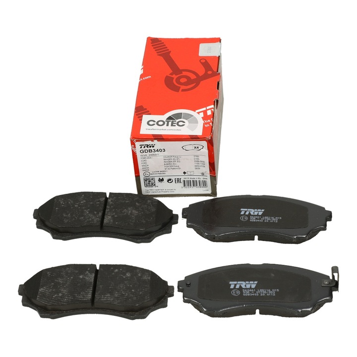 PADS BRAKE FORD P. RANGER 2.5- 3.0 TDCI 4X4 06- photo 8 - milautoparts-fr.ukrlive.com