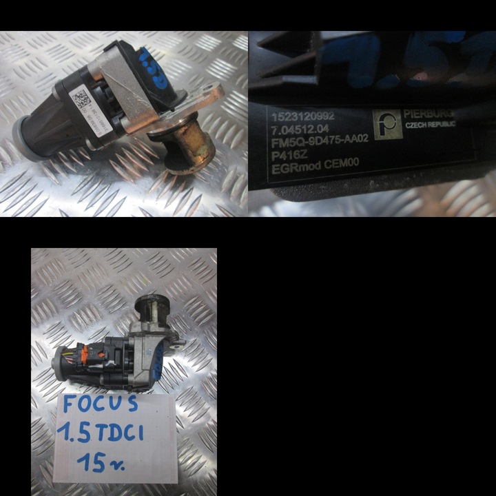 EGR VALVE FORD FOCUS 1,5TDCI 15R FM5Q-9D475-AA02 photo 1 - milautoparts-fr.ukrlive.com