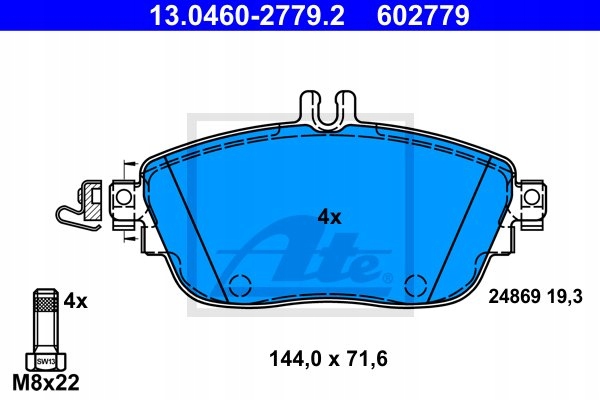 DISC BRAKE ATE 24.0128-0262 2464212512 photo 3 - milautoparts-fr.ukrlive.com