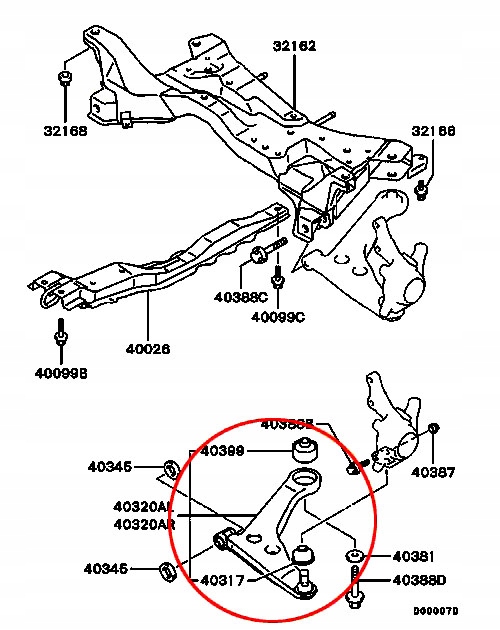 MITSUBISHI OUTLANDER CU 02-06 SWINGARM FRONT FRONT photo 2 - milautoparts-fr.ukrlive.com