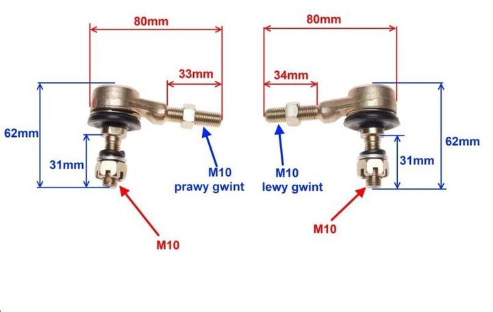 EMBOUT EMMANCHAGE TRACTION QUAD 110 150 200 KIT photo 2 - milautoparts-fr.ukrlive.com