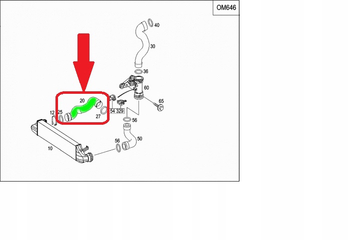 TUYAU DE RADIATEUR MERCEDES C-CLASSE W203 2035280782 photo 7 - milautoparts-fr.ukrlive.com