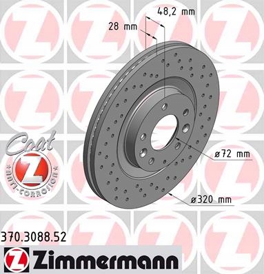 ZIMMERMANN SPORT AVANT MAZDA CX-7 CX-9 320MM KRK photo 2 - milautoparts-fr.ukrlive.com