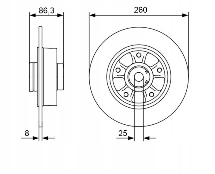 DISCS MIKODA 1771L BEARING RENAULT FLUENCE REAR photo 2 - milautoparts-fr.ukrlive.com