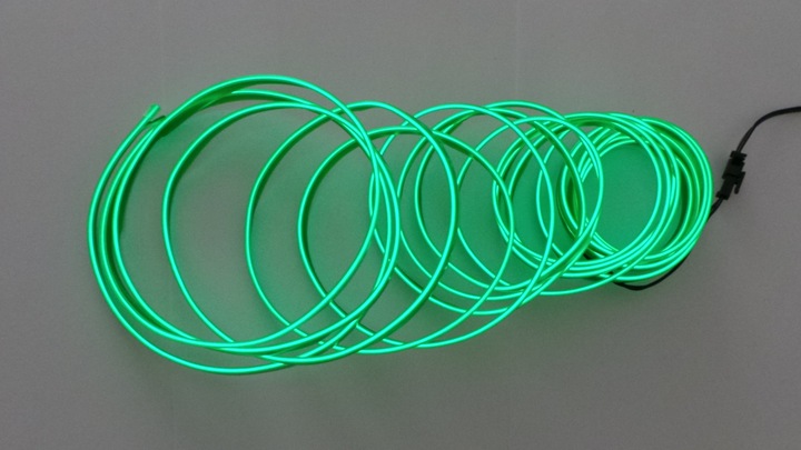 CÂBLE À FIBRES OPTIQUES VERT EL WIRE AMBIENT VOILE LED 5M photo 7 - milautoparts-fr.ukrlive.com