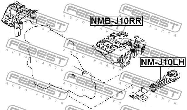 NISSAN QASHQAI X-TRAIL COUSSIN DE MOTEUR GAUCHE PARTIE INFÉRIEURE photo 2 - milautoparts-fr.ukrlive.com