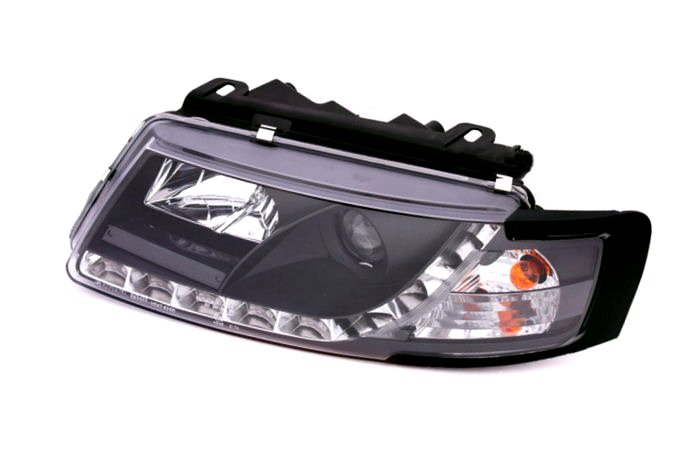 LAMPS FRONT VW PASSAT B5 BLACK LED DIODOWE BLACK photo 2 - milautoparts-fr.ukrlive.com