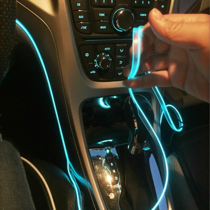 FIBER-OPTIC CORD BLUE EL WIRE AMBIENT BELT LED 5M photo 7 - milautoparts-fr.ukrlive.com