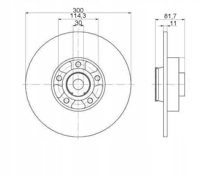 DISCS MIKODA 1768L BEARING + ABS RENAULT LAGUNA III 07R- REAR . photo 2 - milautoparts-fr.ukrlive.com