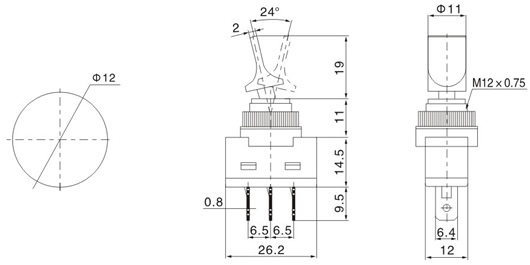 SWITCH LIZAKOWY ILLUMINATED ASW-14 20A 12V photo 2 - milautoparts-fr.ukrlive.com