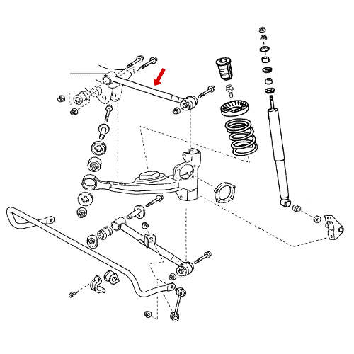 TRACTION PARTIE TRANSVERSALE SUPÉRIEUR ARRIÈRE RAV4 ACA2 48770-42020 photo 2 - milautoparts-fr.ukrlive.com